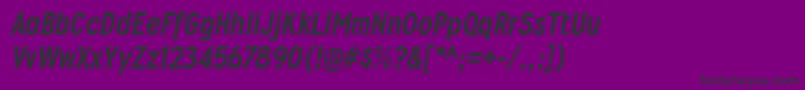 WyvernhvItalic Font – Black Fonts on Purple Background