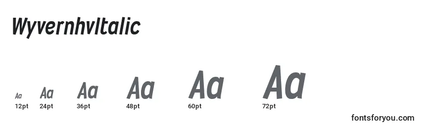 WyvernhvItalic Font Sizes