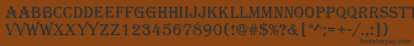 Algerian Font – Black Fonts on Brown Background