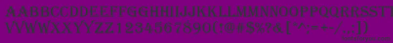 Algerian Font – Black Fonts on Purple Background