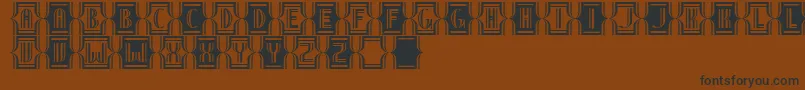 fuente NineteenTenViennaExtras – Fuentes Negras Sobre Fondo Marrón