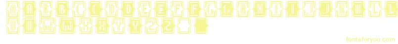Police NineteenTenViennaExtras – polices jaunes sur fond blanc