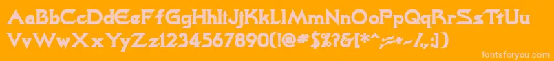 More about TrekkiesskBold Font TrekkiesskBold Font – Pink Fonts on Orange Background