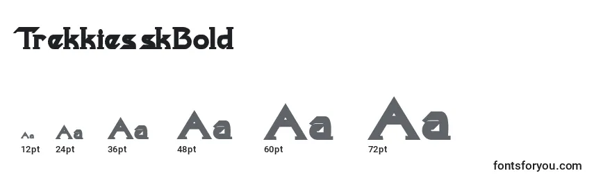 TrekkiesskBold Font Sizes