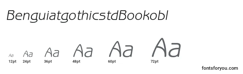 Размеры шрифта BenguiatgothicstdBookobl