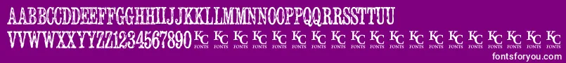 Serialpublicationdemo Font – White Fonts on Purple Background