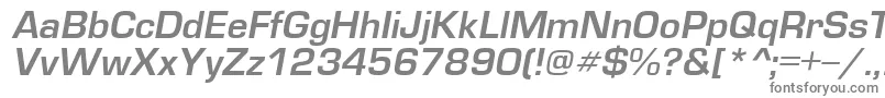 EuropedemiItalic-Schriftart – Graue Schriften
