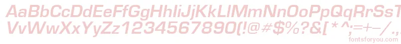 EuropedemiItalic-Schriftart – Rosa Schriften