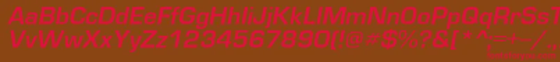 Шрифт EuropedemiItalic – красные шрифты на коричневом фоне