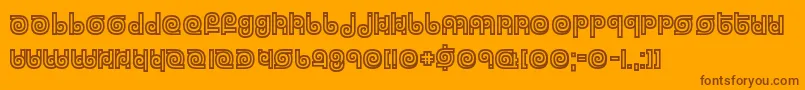 Lisätietoja Twizzled-fontista Twizzled-fontti – ruskeat fontit oranssilla taustalla