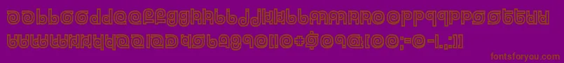 Twizzled Font – Brown Fonts on Purple Background