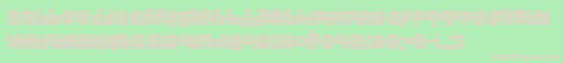 Twizzled Font – Pink Fonts on Green Background