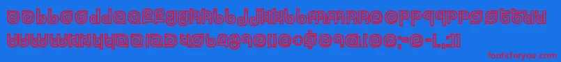 Twizzled Font – Red Fonts on Blue Background