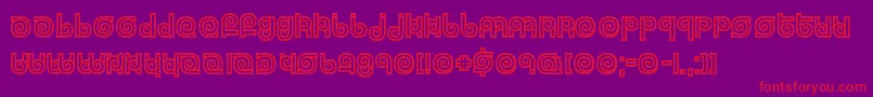 Twizzled Font – Red Fonts on Purple Background