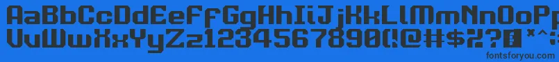 Davaximukam Font – Black Fonts on Blue Background
