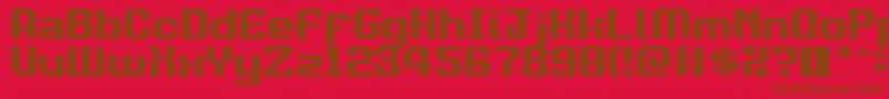 Davaximukam Font – Brown Fonts on Red Background