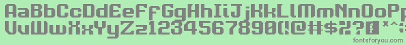 Davaximukam Font – Gray Fonts on Green Background