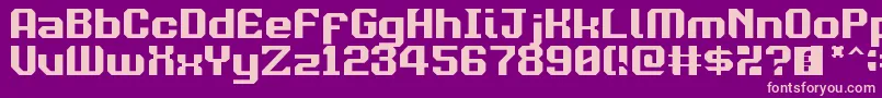Davaximukam Font – Pink Fonts on Purple Background