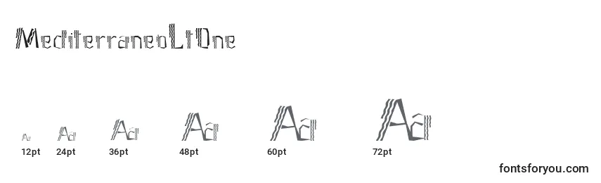 Размеры шрифта MediterraneoLtOne