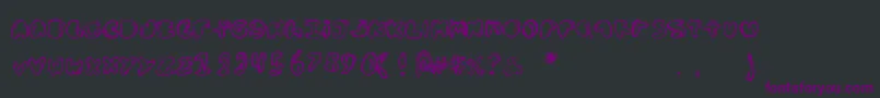 Bolddednick Font – Purple Fonts on Black Background