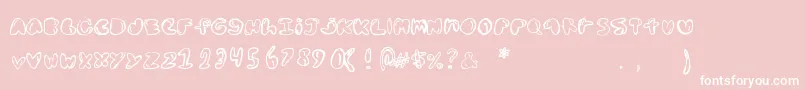 Bolddednick Font – White Fonts on Pink Background