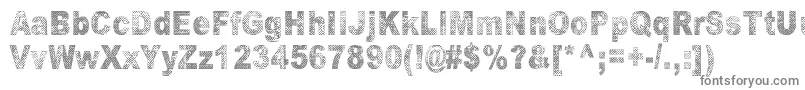 OranssiHohde-Schriftart – Graue Schriften auf weißem Hintergrund