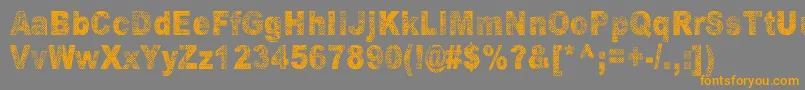 OranssiHohde Font – Orange Fonts on Gray Background