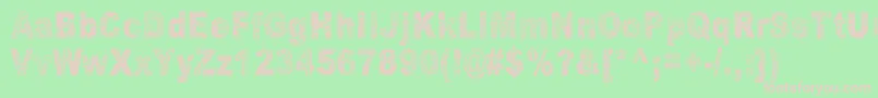Шрифт OranssiHohde – розовые шрифты на зелёном фоне