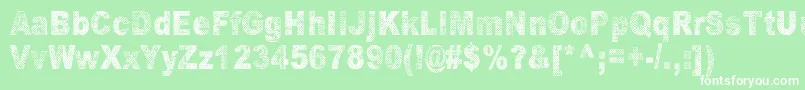 More about OranssiHohde Font OranssiHohde Font – White Fonts on Green Background