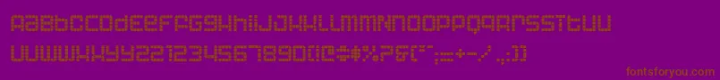 Astronau Font – Brown Fonts on Purple Background