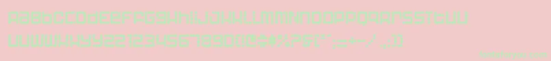 Astronau Font – Green Fonts on Pink Background