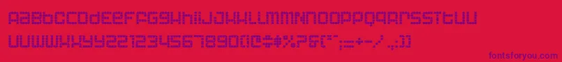 Astronau Font – Purple Fonts on Red Background