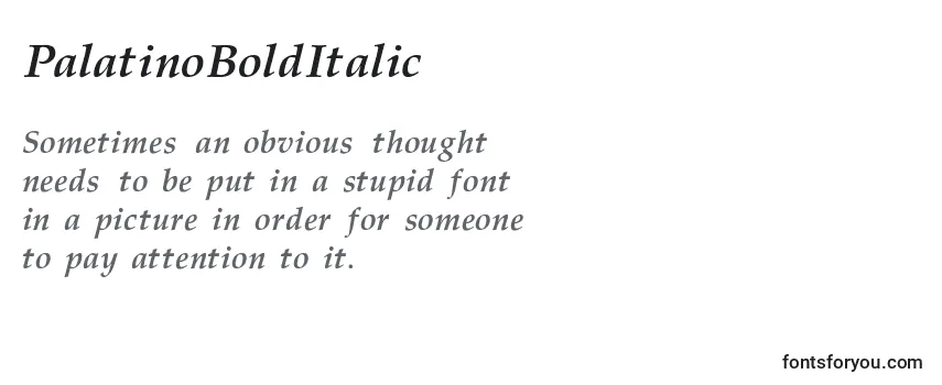 PalatinoBoldItalic Font