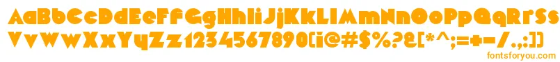 MekonRegular Font – Orange Fonts on White Background
