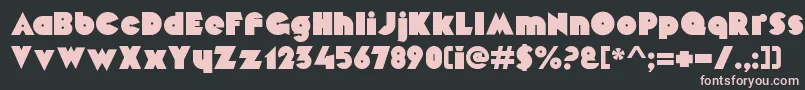 MekonRegular Font – Pink Fonts on Black Background