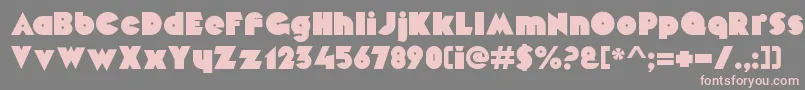 MekonRegular Font – Pink Fonts on Gray Background