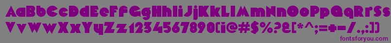 MekonRegular Font – Purple Fonts on Gray Background
