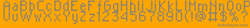 Шрифт RPlaza8 – серые шрифты на оранжевом фоне