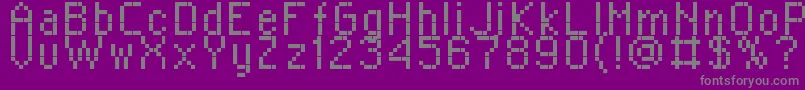 Шрифт RPlaza8 – серые шрифты на фиолетовом фоне