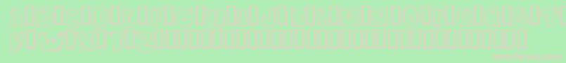 Skrotfont-fontti – vaaleanpunaiset fontit vihreällä taustalla