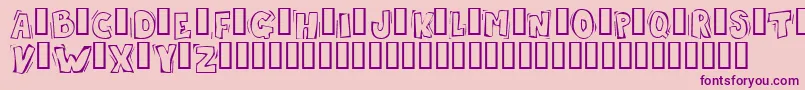 Skrotfont Font – Purple Fonts on Pink Background