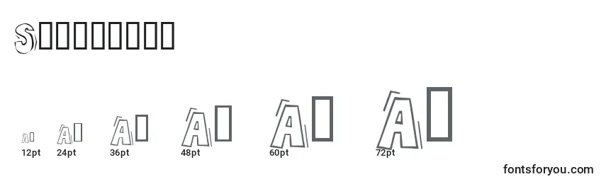 Größen der Schriftart Skrotfont