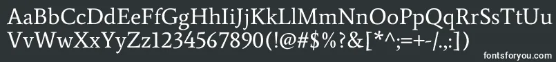 AverageRegular Font – White Fonts on Black Background