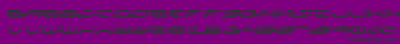 TaskforceLaserItalic Font – Black Fonts on Purple Background