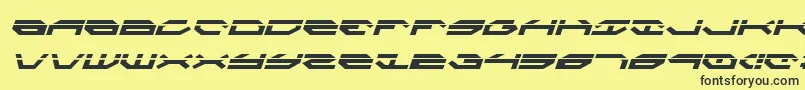 fuente TaskforceLaserItalic – Fuentes Negras Sobre Fondo Amarillo