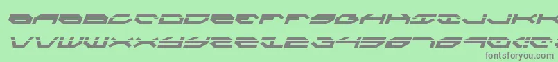 TaskforceLaserItalic Font – Gray Fonts on Green Background