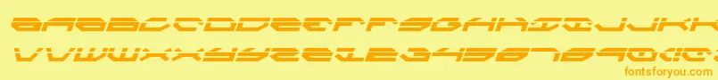 fuente TaskforceLaserItalic – Fuentes Naranjas Sobre Fondo Amarillo