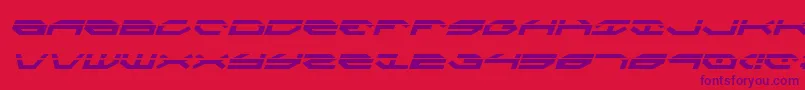 フォントTaskforceLaserItalic – 赤い背景に紫のフォント
