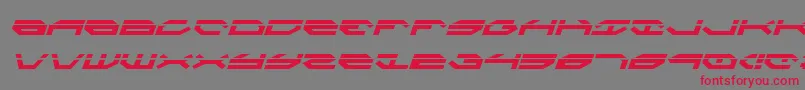 TaskforceLaserItalic Font – Red Fonts on Gray Background