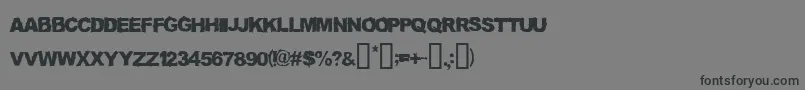 Truckdriver Font – Black Fonts on Gray Background
